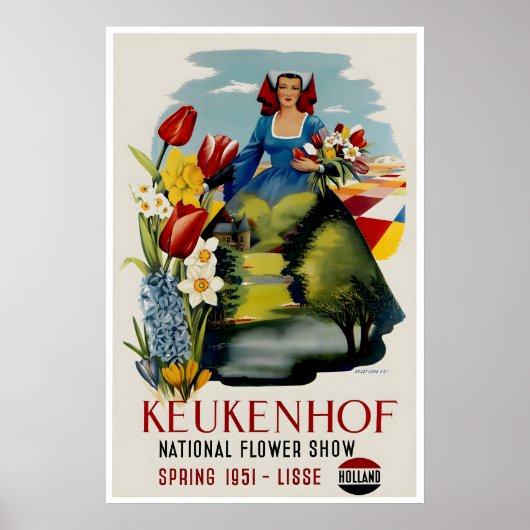 Affiche de tulipe de Hollande Impression de l'expo (Devant)