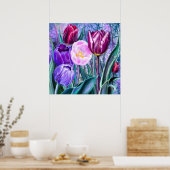 Affiche de Tulipes Colorées (Cuisine)