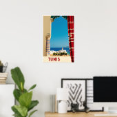 Affiche de Tunis, Tunisie (Bureau à domicile)