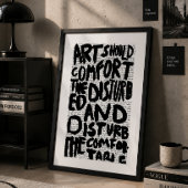 Affiche de typographie de citation de confort de l