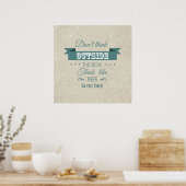 Affiche de typographie de citation inspirante (Cuisine)