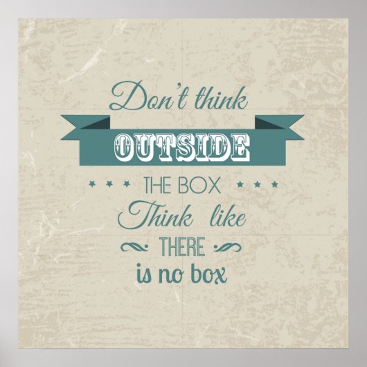 Affiche de typographie de citation inspirante (Devant)