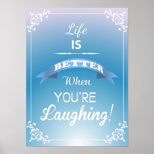 Affiche de typographie de citation inspirante (Devant)