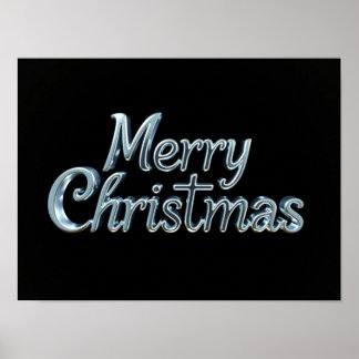 Affiche de typographie de luxe Joyeux Noël Papier