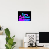 Affiche de typographie de luxe Joyeux Noël Papier (Bureau à domicile)