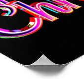 Affiche de typographie de luxe Joyeux Noël Papier (Coin)