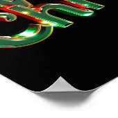 Affiche de typographie de luxe pour Joyeux Noël Pa (Coin)