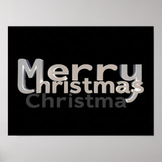 Affiche de typographie de luxe pour Joyeux Noël Pa