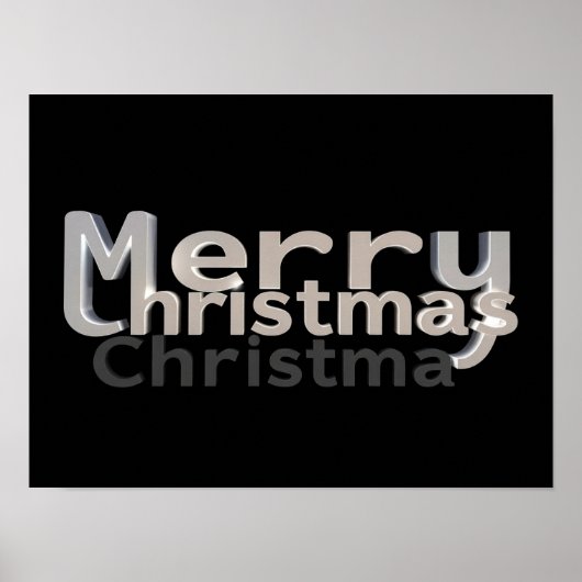 Affiche de typographie de luxe pour Joyeux Noël Pa (Devant)
