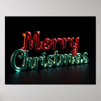 Affiche de typographie de luxe pour un joyeux Noël