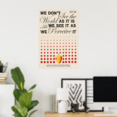 Affiche de typographie de perception Impression d' (Bureau à domicile)