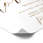 Affiche de typographie de script élégant or (Coin)