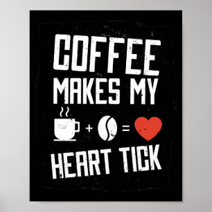 Affiche de typographie graphique « Le café fait ba