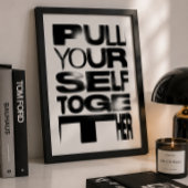 Affiche de typographie « Retrouvez votre sang-froi