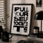 Affiche de typographie « Retrouvez votre sang-froi
