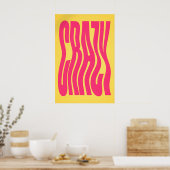 Affiche de typographie Y2K, déclaration rétro auda (Cuisine)
