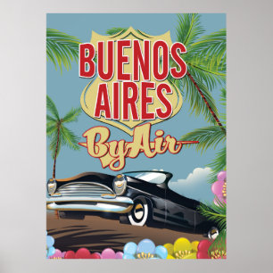 Affiche de vacances à Buenos Aires, Argentine