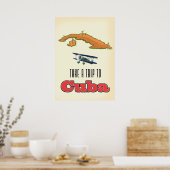 Affiche de vacances à Cuba (Cuisine)