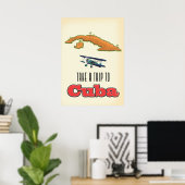 Affiche de vacances à Cuba (Bureau à domicile)