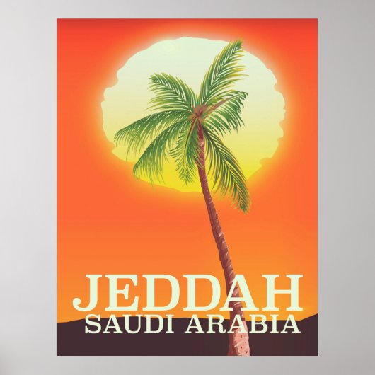 Affiche de vacances à Djeddah en Arabie saoudite (Devant)