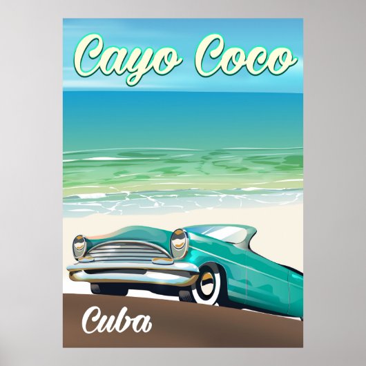 Affiche de vacances cubaines Cayo Coco (Devant)