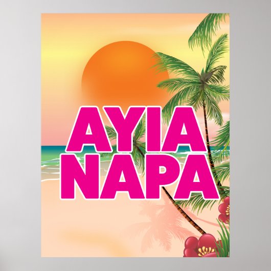 Affiche de vacances d'Ayia Napa (Devant)