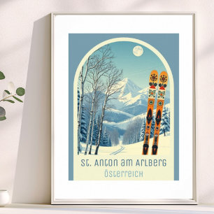 Affiche de vacances de ski à St. Anton am Arlberg 