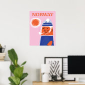 Affiche de vacances de style vintage Suisse (Bureau à domicile)