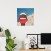 Affiche de vacances d'été (Bureau à domicile)