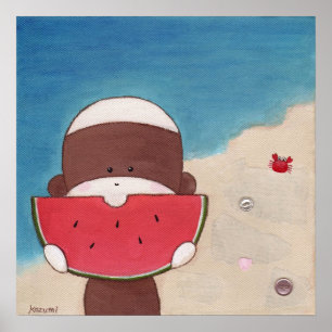 Affiche de vacances d'été