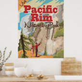Affiche de vacances du parc national du Canada Pac (Cuisine)