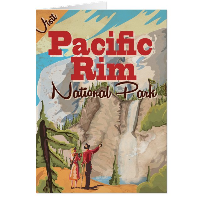 Affiche de vacances du parc national du Canada Pac (Devant)