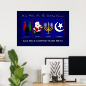 Affiche de vacances (Inscrire Votre Nom De Société (Bureau à domicile)