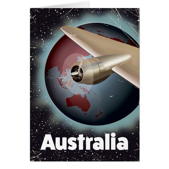 Affiche de vacances vintage d'Australie (Devant)