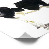 affiche de vache noire et blanche (Coin)