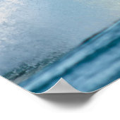 Affiche de vague déferlante de surf (Coin)