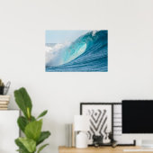 Affiche de vague déferlante de surf (Bureau à domicile)