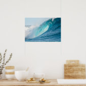 Affiche de vague déferlante de surf (Cuisine)