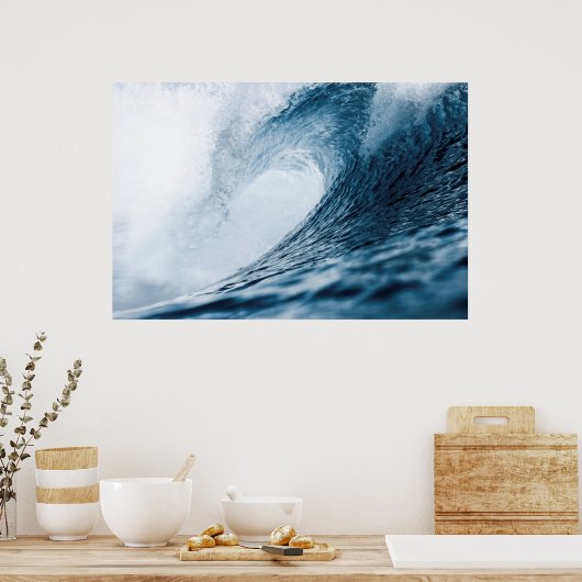 Affiche de vague océanique (Cuisine)