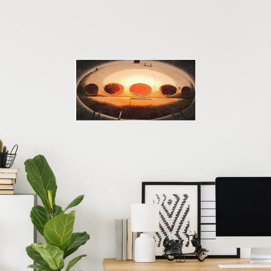 Affiche de vaisseau spatial (Bureau à domicile)