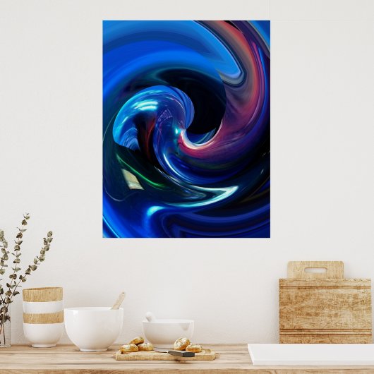 Affiche de vaisseau spatial abstrait (Cuisine)