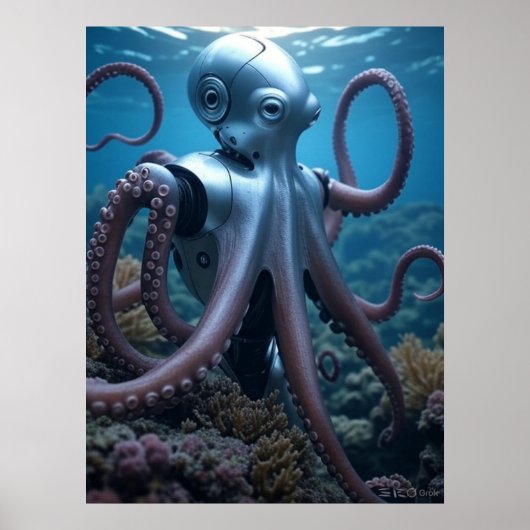 Affiche de valeur Cyber Octopus (Devant)