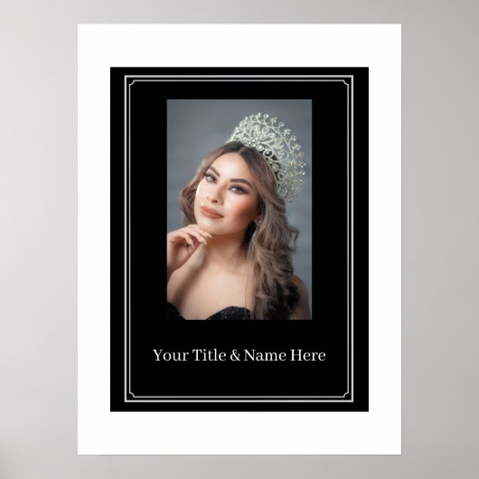 Affiche de valeur de portrait de concours personna (Devant)