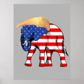 Affiche de valeur d'éléphant de mauvais cheveux de (Devant)