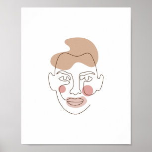 Affiche de valeur d'impression d'une ligne