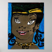 Affiche de valeur, impression de princesse africai (Devant)