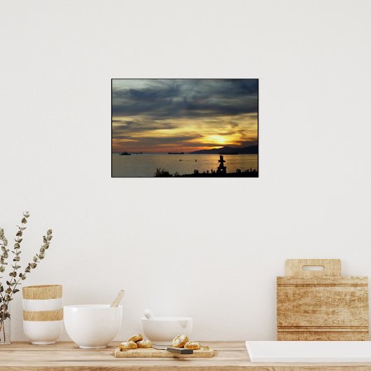 Affiche de Vancouver BC Sunset Seascape Print (Cuisine)