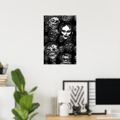 Affiche de variantes de masques de monstres – Horr (Bureau à domicile)