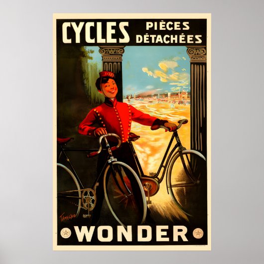 Affiche de vélo Cycles Wonder (Devant)