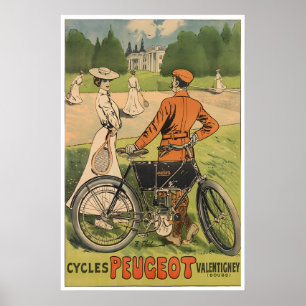 Affiche de vélo d'art de cyclisme de vélo Impressi